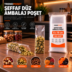 şeffaf düz ambalaj poşetleri reklamı