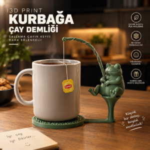 kurbağa çay demliği eğlenceli bir yudum